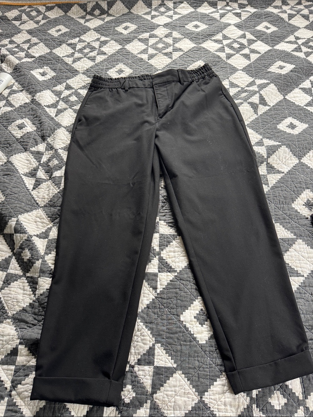Banana Republic Black Pull-On Chinos